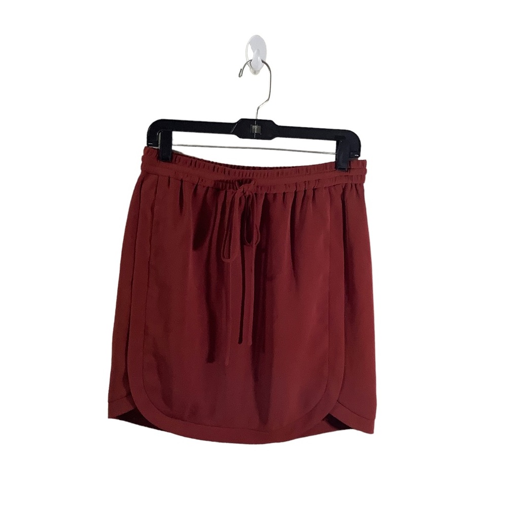 J. Crew Burnt Orange Round Hem Stretch Waist Skirt